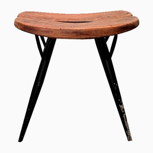 Mid-Century Pirkka Stool by Ilmari Tapiovaara for Laukaan Puu-UAH-1736382