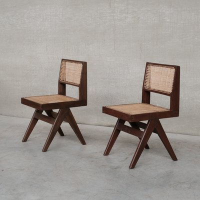 Mid-Century PJ-SI-25-A Model Chair by Pierre Jeanneret, Set of 2-JRP-1153334