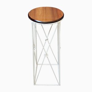 Mid-Century Plant Stand in Iron and Wood-POM-1062418