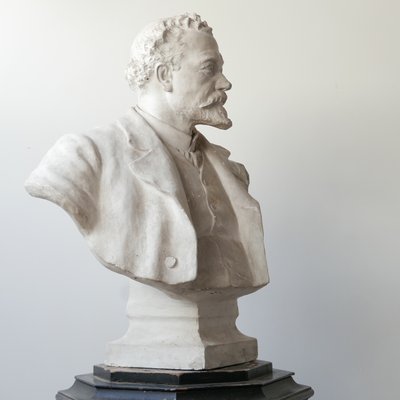 Mid-Century Plaster Bust of a Gentleman-JRP-702493