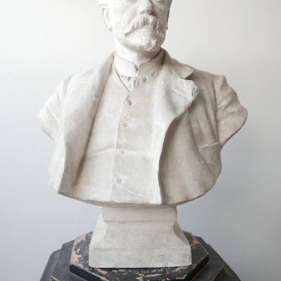 Mid-Century Plaster Bust of a Gentleman-JRP-702493