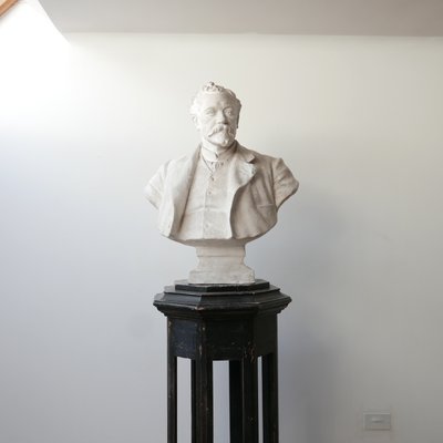 Mid-Century Plaster Bust of a Gentleman-JRP-702493