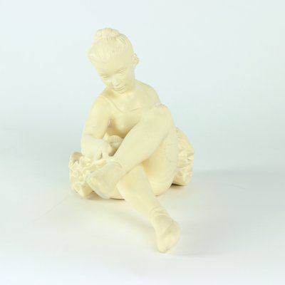 Mid-Century Plaster Sculpture of Ballet Dancer from Jihokera, Czechoslovakia, 1960s-UL-1431891