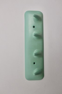 Mid-Century Plastic Green Wall Hook, Italy, 1950s-NB-1335566