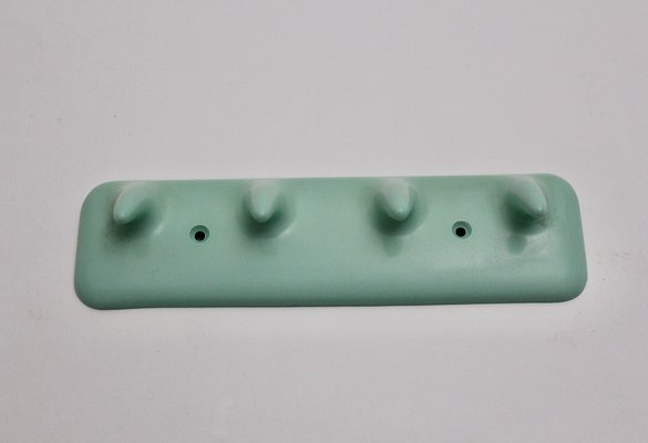 Mid-Century Plastic Green Wall Hook, Italy, 1950s-NB-1335566