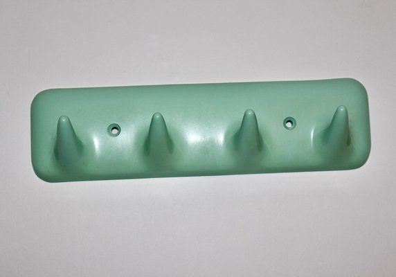 Mid-Century Plastic Green Wall Hook, Italy, 1950s-NB-1335566