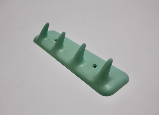 Mid-Century Plastic Green Wall Hook, Italy, 1950s-NB-1335566