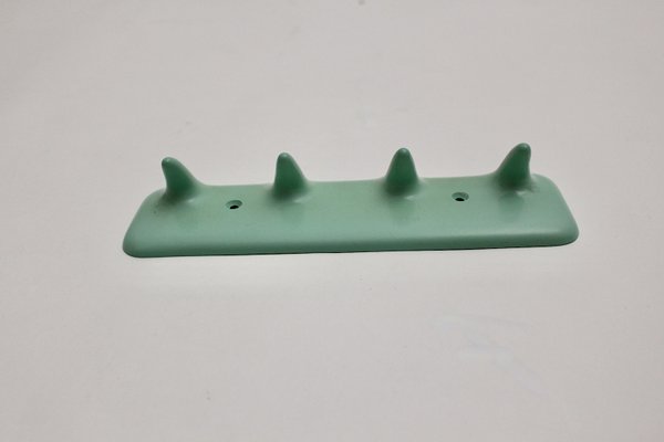 Mid-Century Plastic Green Wall Hook, Italy, 1950s-NB-1335566