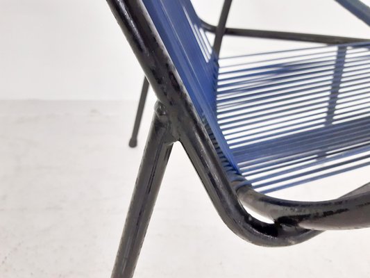 Mid-Century Plastic Thread Outdoor Club Chair, 1960s-ZO-697540