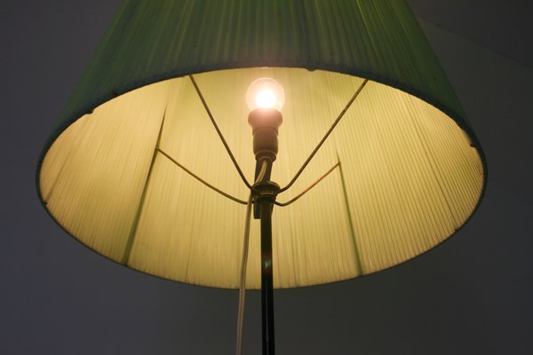 Mid-Century Plissé Floor Lamp with Stand, 1950s-HGJ-578767