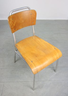 Mid-Century Plywood & Aluminum Desk Chairs, Set of 2-HGJ-1438490