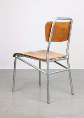 Mid-Century Plywood & Aluminum Desk Chairs, Set of 2-HGJ-1438490