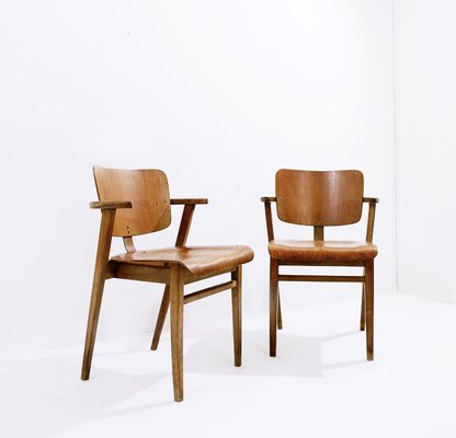 Mid-Century Plywood Beech Chairs, 1950s-JG-1428286