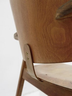 Mid-Century Plywood Beech Chairs, 1950s-JG-1428286