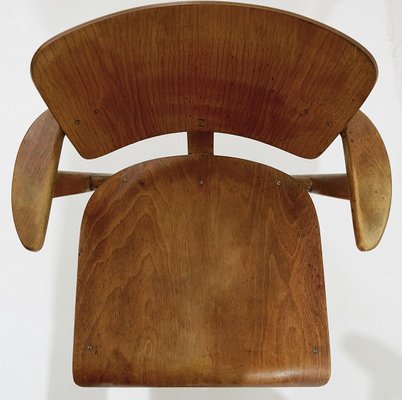 Mid-Century Plywood Beech Chairs, 1950s-JG-1428286