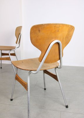 Mid-Century Plywood Desk Chairs by Niko Kralj for Stol Kamnik, Set of 2-HGJ-1438615