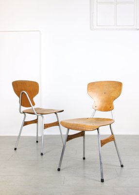 Mid-Century Plywood Desk Chairs by Niko Kralj for Stol Kamnik, Set of 2-HGJ-1438615