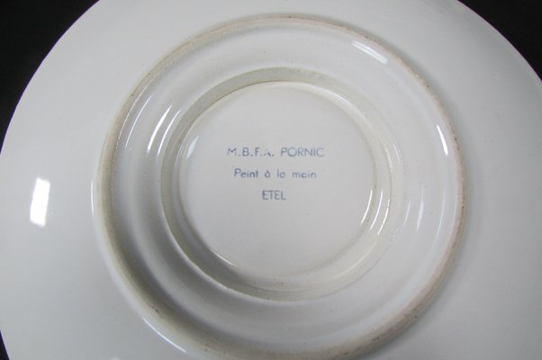 Mid-Century Poisson Service by Etel for M.B.F.A., 1960s, Set of 14-RDN-1316797