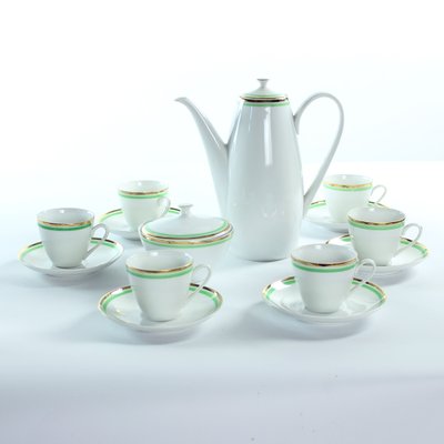 Mid-Century Porcelain Coffee Set, Czechoslovakia, 1954, Set of 14-UL-1186547