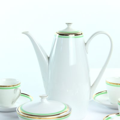 Mid-Century Porcelain Coffee Set, Czechoslovakia, 1954, Set of 14-UL-1186547