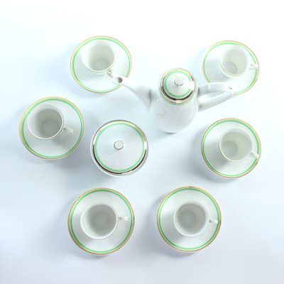 Mid-Century Porcelain Coffee Set, Czechoslovakia, 1954, Set of 14-UL-1186547