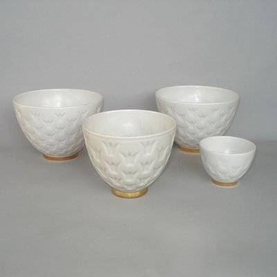 Mid-Century Porcelain Crown Bowls or Candleholders by Gunnar Nylund for Rörstrand, 1970s, Set of 8-YGE-801897