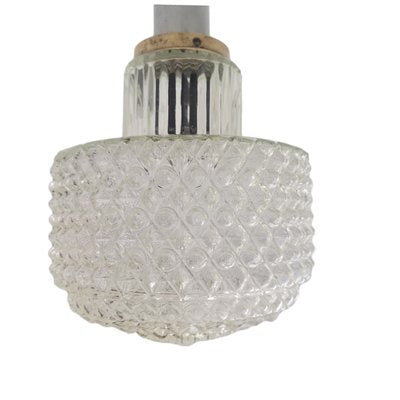 Mid-Century Portuguese Bubble Glass Hanging Lamp, 1960s-SCS-1315092