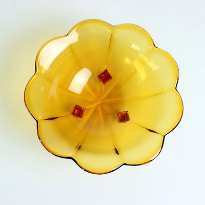 Mid-Century Pressed Glass Bowl by Borske Sklo Union, Czechoslovakia, 1960s-UL-1731532