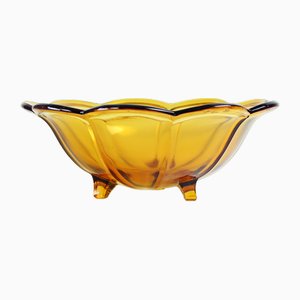 Mid-Century Pressed Glass Bowl by Borske Sklo Union, Czechoslovakia, 1960s-UL-1731532