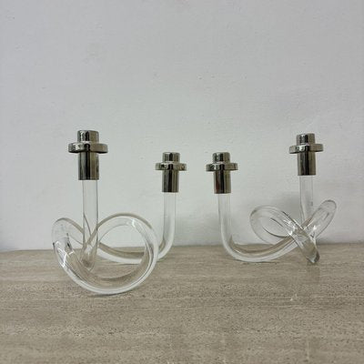 Mid-Century Pretzel Candleholders by Dorothy Thorpe, 1940s, Set of 2-BGP-2018770