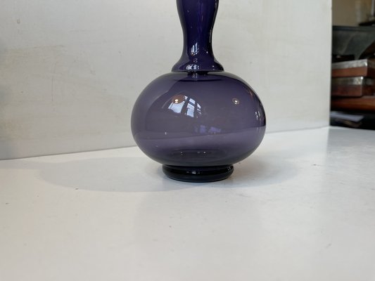 Mid-Century Purple Art Glass Decanter by Jacob E. Bang for Holmegaard, 1950s-LCR-1797582