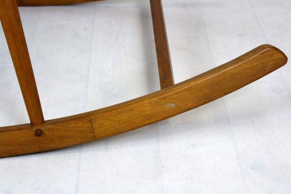 Mid-Century Rattan Rocking Chair, 1960s-WVS-840784