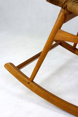 Mid-Century Rattan Rocking Chair, 1960s-WVS-840784