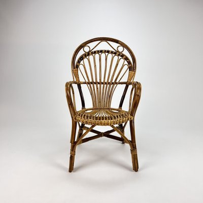 Mid-Century Rattan Side Chair, 1960s-RMX-1178212