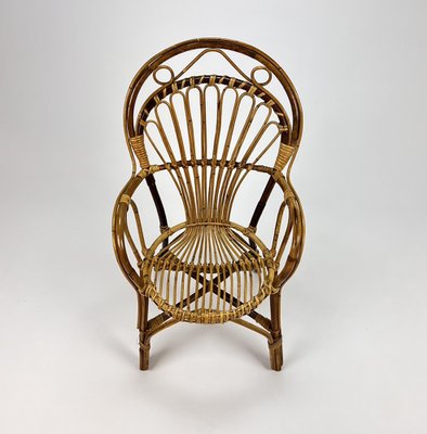 Mid-Century Rattan Side Chair, 1960s-RMX-1178212