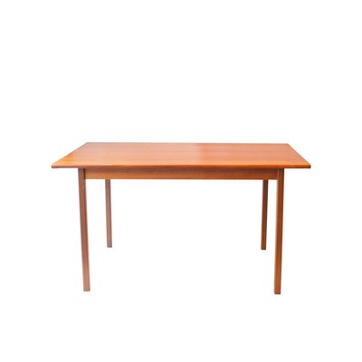 Mid-Century Rectangular Teak Wood Swedish Dining Table, 1960s-UZ-862795