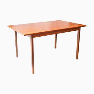 Mid-Century Rectangular Teak Wood Swedish Dining Table, 1960s-UZ-862795