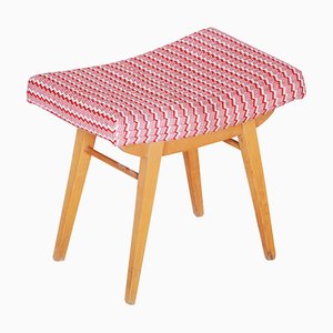 Mid-Century Red and White Stool, 1960s-WHY-731037