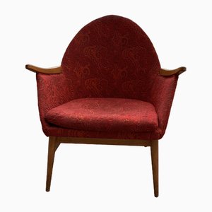 Mid-Century Red Armchair, 1960s-OXJ-1703970