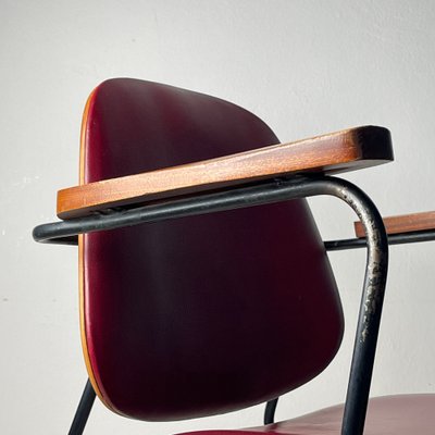 Mid-Century Red Dining Chair, Italy, 1960s-WQC-1782074