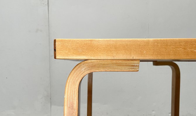 Mid-Century Red Dining Table or Desk by Alvar Aalto for Artek, 1960s-UAH-1736387