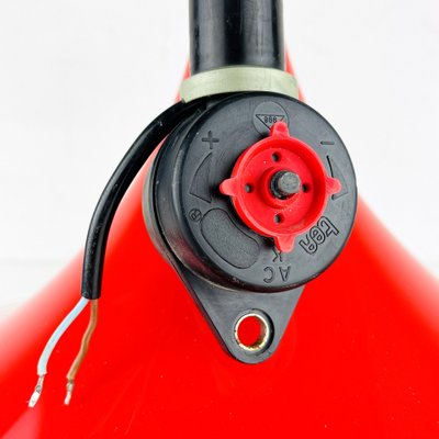 Mid-Century Red Plastic Albatros Pendant Lamp from Meblo, Yugoslavia, 1970s-WQC-953309