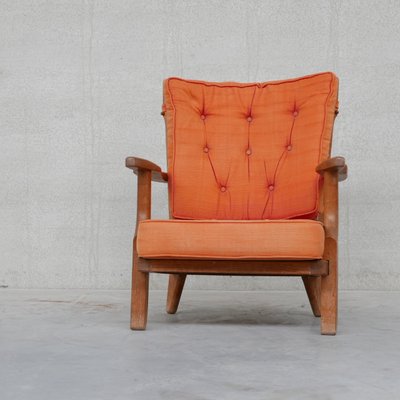 Mid-Century Rest Oak Armchair by Guillerme et Chambron-JRP-1079871