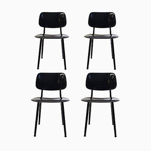 Mid-Century Revolt Chairs by Friso Kramer for Ahrend De Cirkel, Set of 4-RY-795916