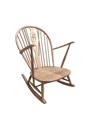 Mid-Century Rocking Chair attributed to Lucian R. Ercolani for Ercol, UK, 1950s-SAK-1772509