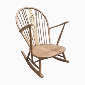 Mid-Century Rocking Chair attributed to Lucian R. Ercolani for Ercol, UK, 1950s-SAK-1772509