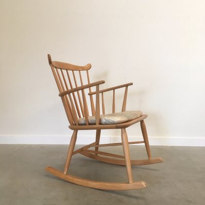 Mid-Century Rocking Chair by Børge Mogensen for FDB Furniture, 1960s-NDL-1451306