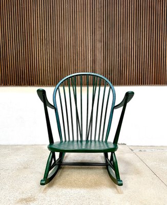 Mid-Century Rocking Chair by Lucian R. Ercolani for Ercol, 1950s-JP-1723983