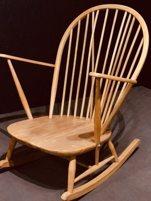 Mid-Century Rocking Chair in Light Elm by Lucian Ercolani for Ercol-KRJ-1142550