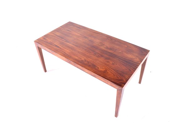 Mid-Century Rosewood Coffee Table by Severin Hansen Jr. for Haslev, 1970s-XWB-1017348